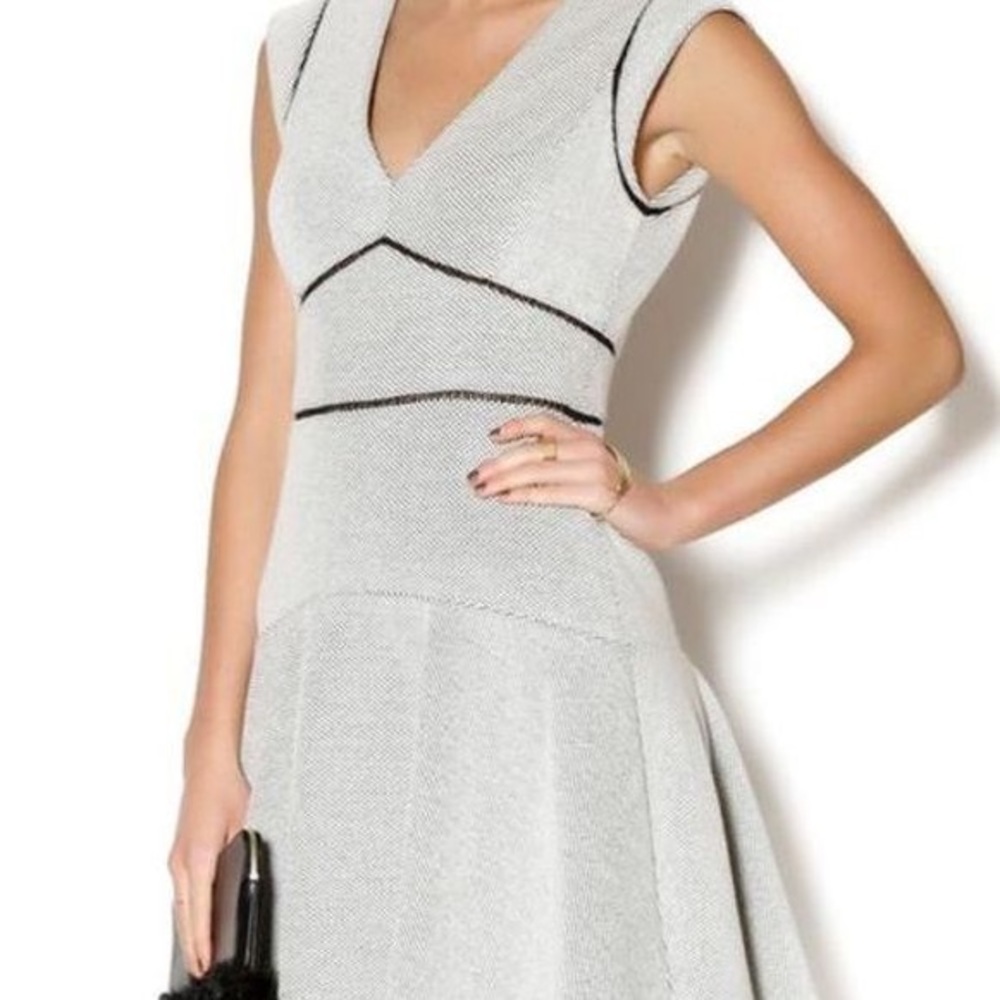 Rebecca Taylor fit flare cap sleeve dress